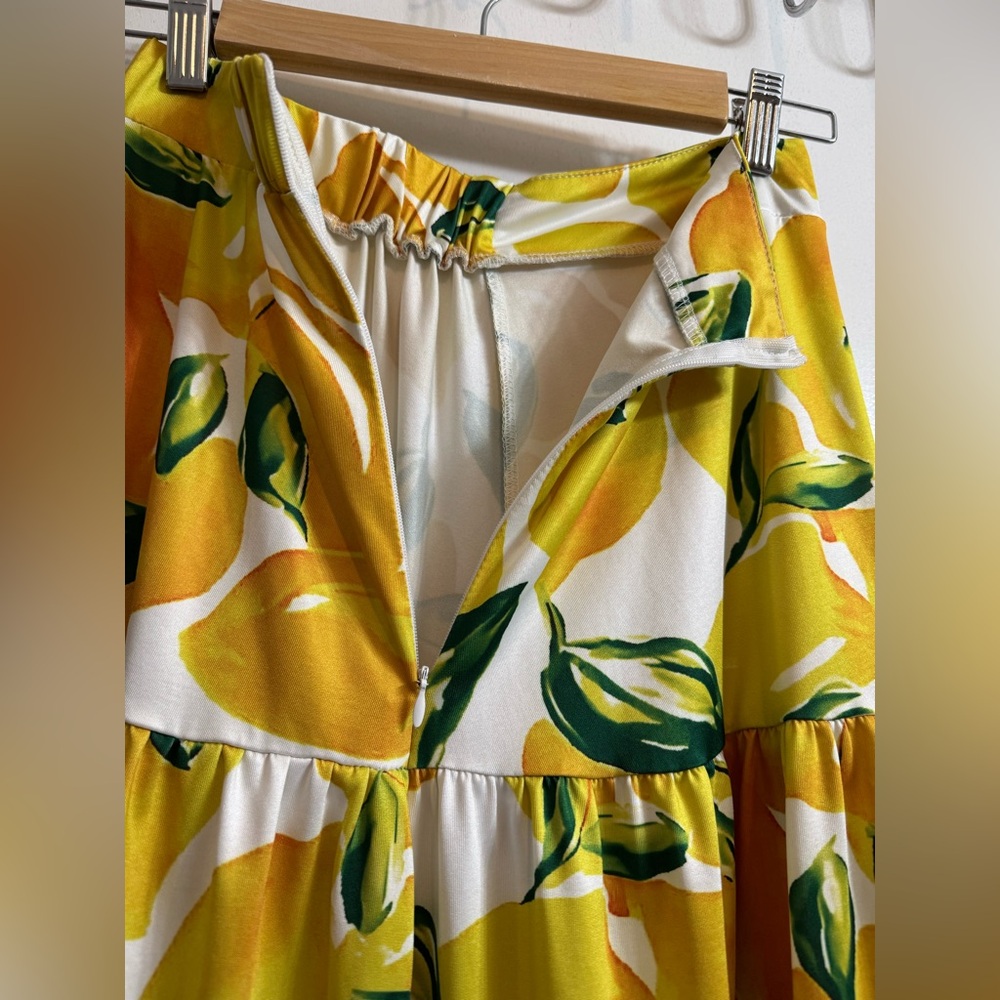 Tiered Lemon Skirt XS - Picture 9 of 11